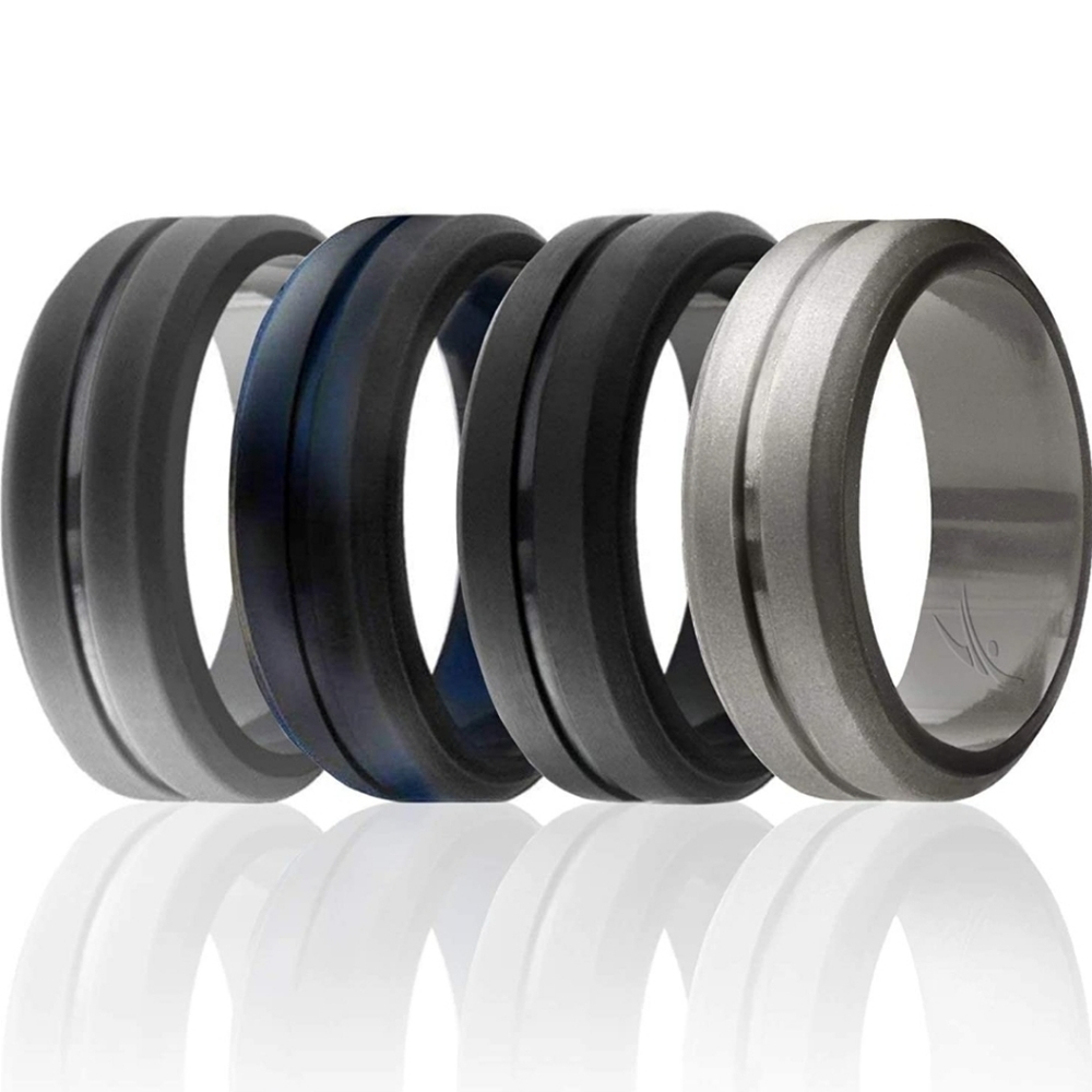 Mens Silicone Ring Pack